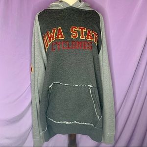 J. America Gray and Red Iowa State Cyclones Hoodie